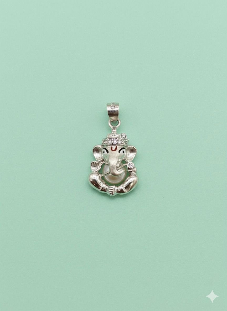 92.5 Silver Lord Ganesha Pendant 